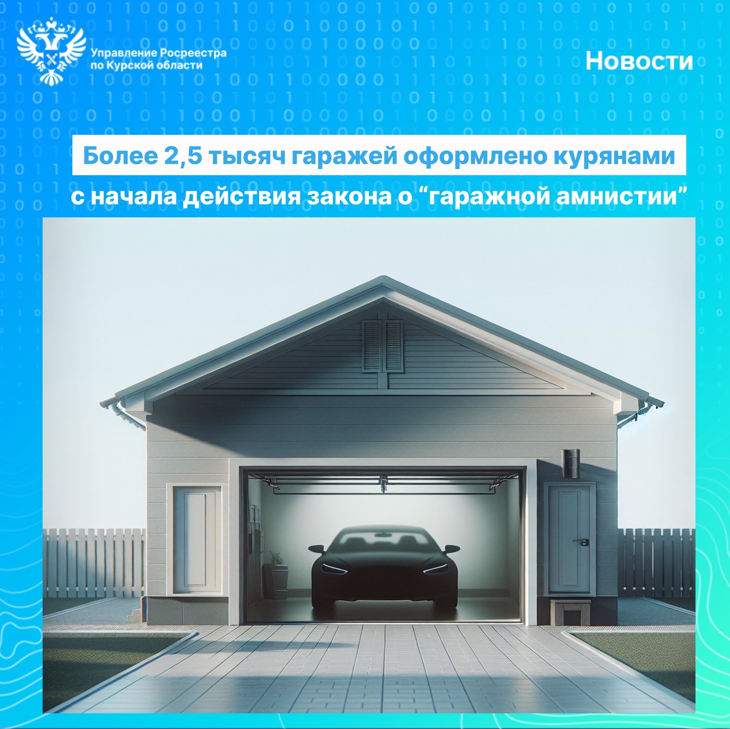 Более 2,5 тысяч гаражей оформлено курянами с начала действия закона о «гаражной амнистии».